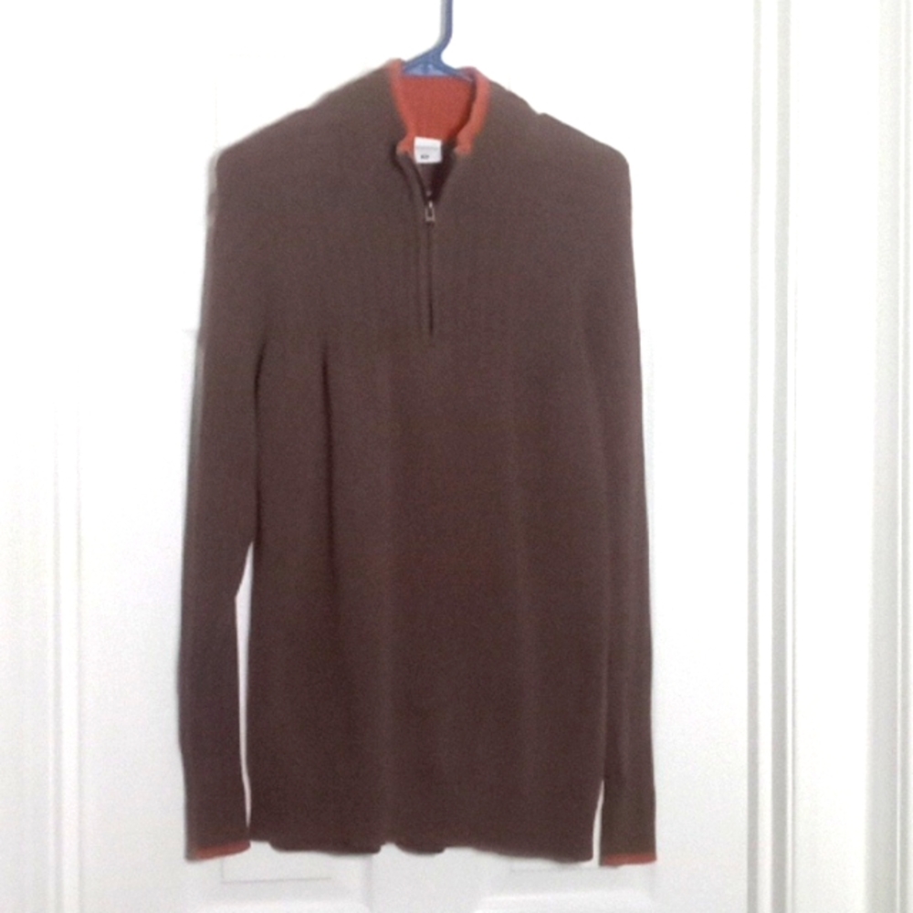 Columbia 1/4 zip cotton mock turtleneck sweater Men's Medium